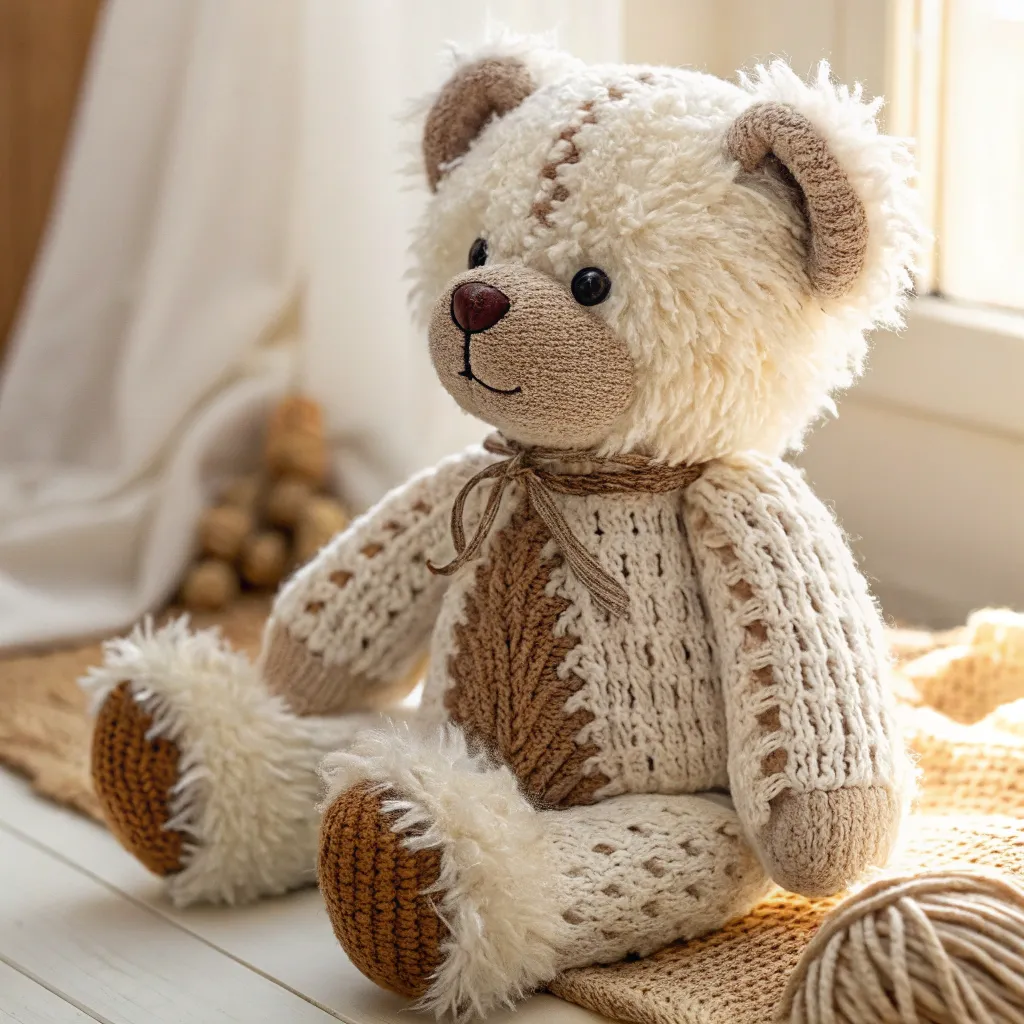 Charming Knitted Teddy Bear