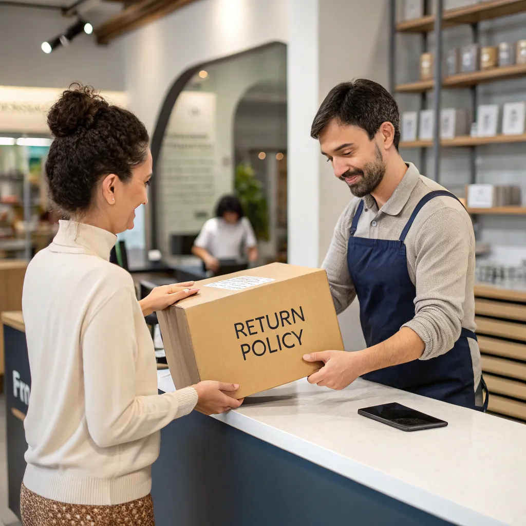 Illustration of the return policy process